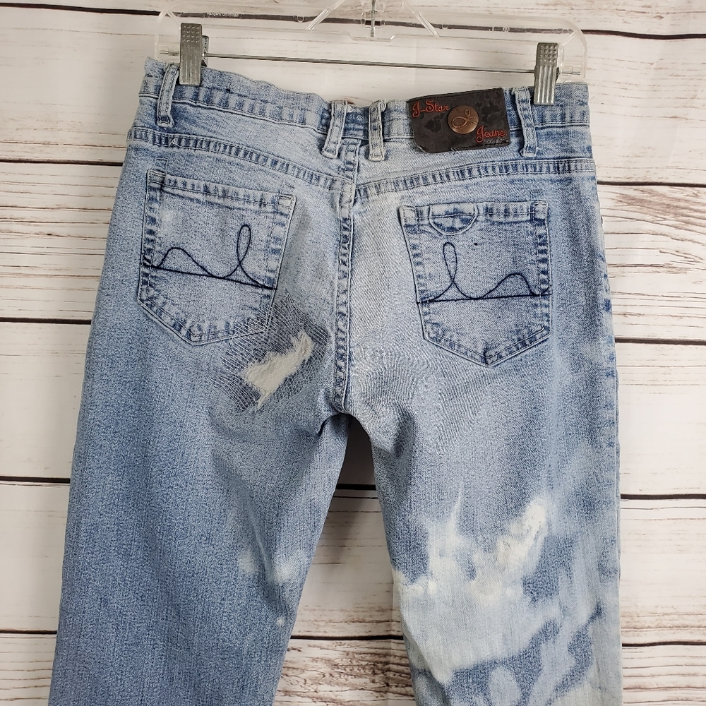 J-Star Jeans | Studded Destroyed Distressed Jeans - Picture 6 of 7